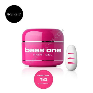 Gel UV Color Base One Silcare Paint Amaranth 14