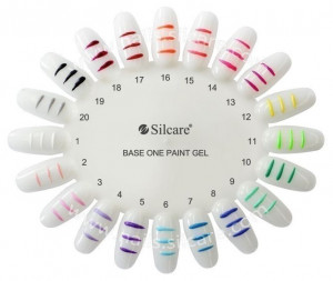 Gel UV Color Base One Silcare Paint Plum 18 - Img 3