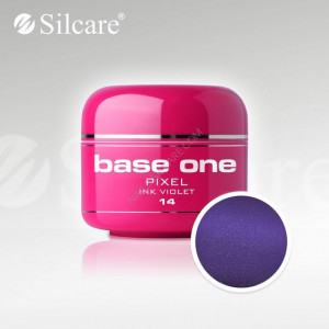 Gel uv Color Base One Silcare Pixel Ink violet 14