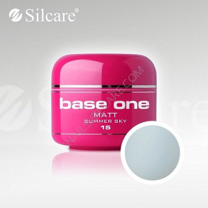 Gel uv Color Base One Silcare Matt Summer Sky 15