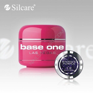 Gel uv Color Base One Silcare Las Vegas Binion'sPurple 12