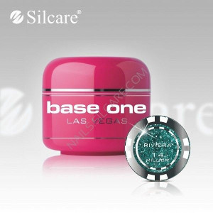 Gel uv Color Base One Silcare Las Vegas Violet Riviera 14