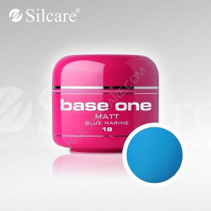 Gel uv Color Base One Silcare Matt Blue Marine 18