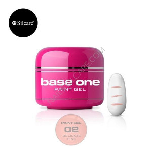 Gel UV Color Base One Silcare Paint Delicate Pink 02
