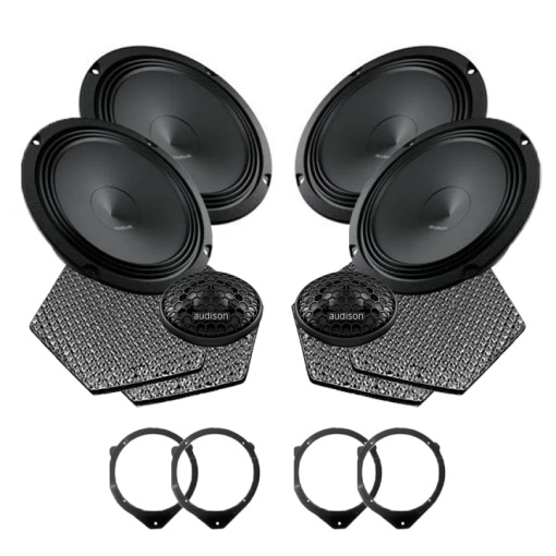 Audison Prima autós hangszórócsomag, Audi A4 2000-2005 modellekhez, RMS 100 W