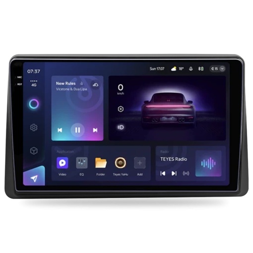 Automata navigáció Teyes CC3 2K Dacia Duster 2 2023-2024 4+64GB 10.36" QLED Octa-core 2Ghz, Android 4G Bluetooth 5.1 DSP