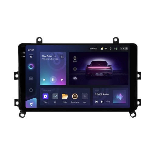 Teyes CC3 autós navigáció 2K 360° Toyota Highlander 4 2019-2021 6+128GB 9.5" QLED Octa-core 2Ghz, Android 4G Bluetooth 5.1 DSP