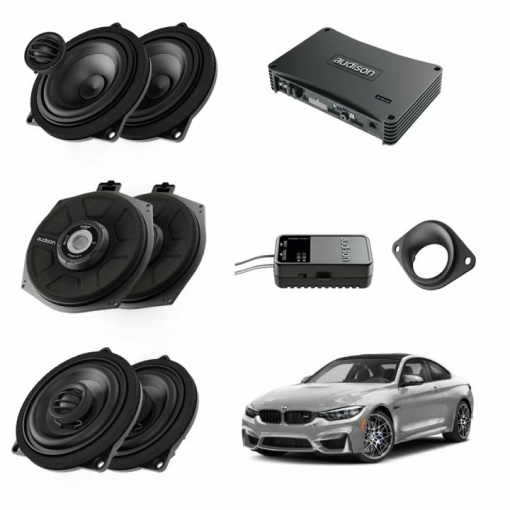 Audison Plug&Play audiorendszer csomag BMW K4E X4E-hez + AP 8.9bit 520W erősítő + Dedikált csatlakozási lehetőségek