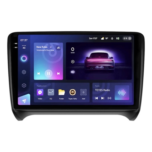 Automata navigáció Teyes CC3 2K Audi TT 8J 2006-2014 6+128GB 9.5" QLED Octa-core 2Ghz, Android 4G Bluetooth 5.1 DSP