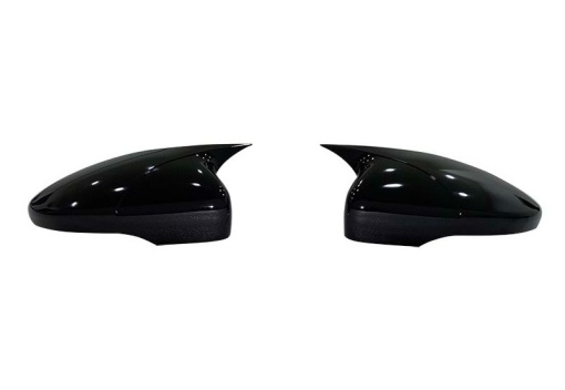 Capace oglinda compatibile cu VW Golf 8 2020-> Negru lucios Batman Style