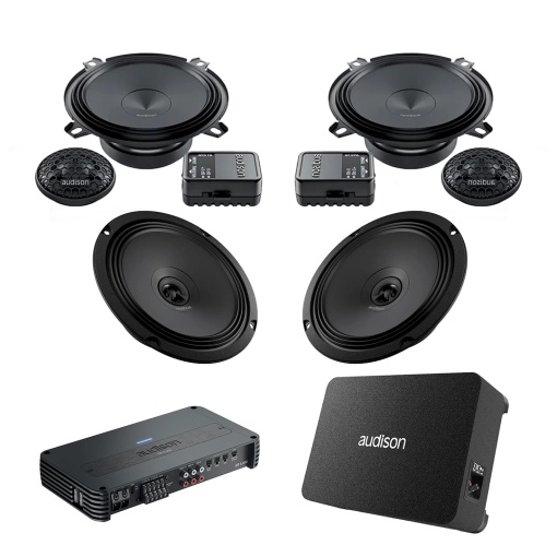 Pachet Difuzoare Auto cu subwoofer Fiat Doblo 2 2015-2022 Audison Prima 1010 W