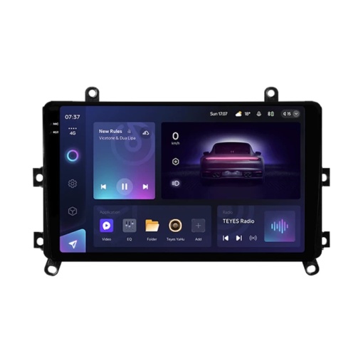 Autós navigáció Teyes CC3 2K Toyota Highlander 4 2019-2021 4+64GB 9.5" QLED Octa-core 2Ghz, Android 4G Bluetooth 5.1 DSP