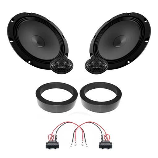 Audison Prima autós hangszórócsomag, Volkswagen Passat B8 2014- első ajtókhoz, RMS 100W, 200mm