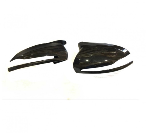 Capace oglinda compatibile cu Mercedes clasa C W205 2014-2020 Negru lucios Batman Style