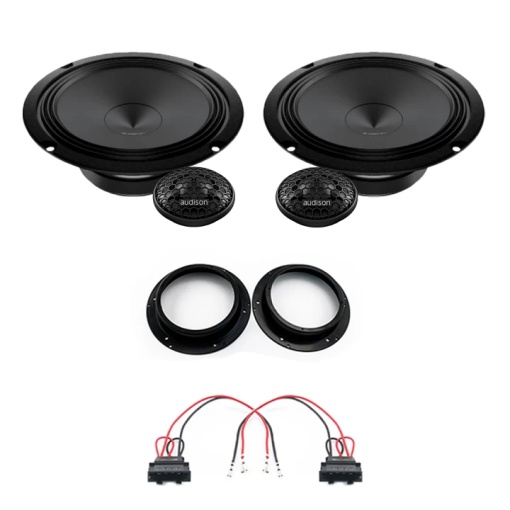 Audison Prima autós hangszórócsomag, Volkswagen Caddy 2003-2015 első ajtókhoz, RMS 100W
