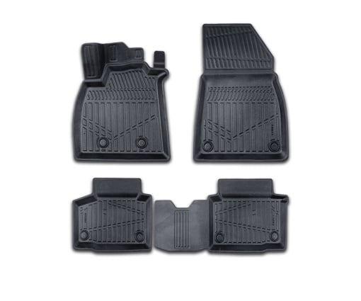 Set covorase auto cauciuc Dacia Duster III 3 E-Tech Full Hybrid 2024->, forma tavita 3D