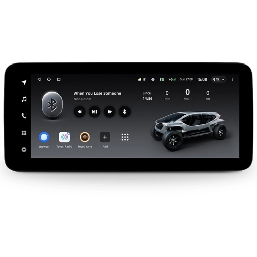 Autós navigáció Teyes Lux One 6+128GB 12.3" IPS Octa-Core 2.0 GHz Android 4G DSP Bluetooth 5.1