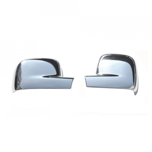 Capace cromate de oglinda compatibil VW T5 Transporter / Caravelle / Multivan 2004-2010, plastic ABS, pentru volan pe dreapta