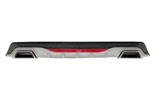 Difuzor bara spate universal , ELITE PLUS B Design, negru mat / gri si catadioptru reflectorizant