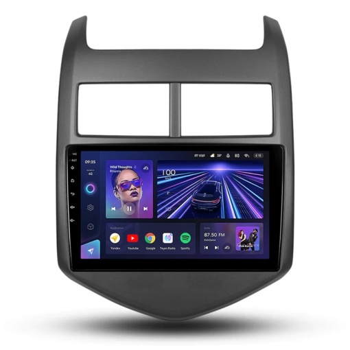 Autós navigáció Teyes CC3 Chevrolet Aveo T300 2012-2015 4+32GB 9" QLED Octa-core 1.8Ghz Android 4G Bluetooth 5.1 DSP