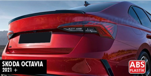 Eleron Portbagaj compatibil cu Skoda Octavia 4 IV 2020->, Negru lucios
