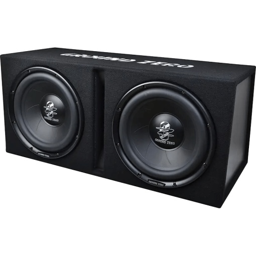 Subwoofer auto dublu Ground Zero GZIB 2.30BR – 2x300mm, 1000W max