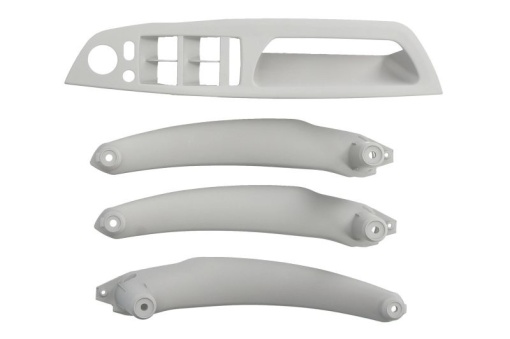 4 db-os belső műanyag fogantyúkészlet, SZÜRKE, kompatibilis BMW X5 E70 / BMW X6 E71 2007-2014 modellekkel