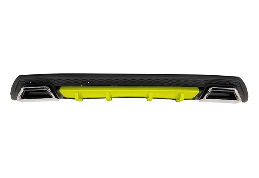 Difuzor bara spate universal , ELITE PLUS B Design, negru mat cu galben