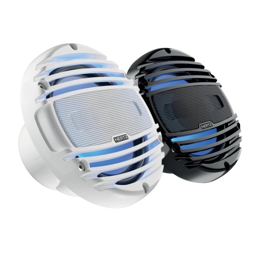 Hertz HMX 6.5 LD TW / TC Marine hangszórók, fehér / fekete, 2-utas koaxiális szett 165MM, 75W RMS