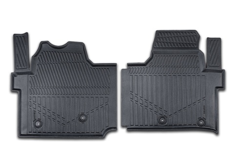 Set covorase auto cauciuc Ford Custom 2024->, forma tavita 3D