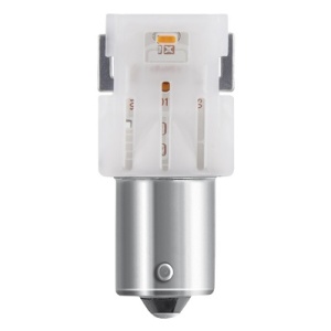 2 db-os kiegészítő LED izzó készlet 12V (P21W) borostyánsárga BLI OSRAM - Img 1