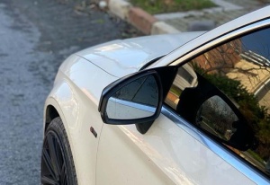 Audi A3 8V 2013-2019 fényes fekete Batman stílusú tükörborítások - Img 3