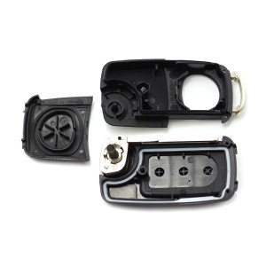 Audi A8 - Carcasă cheie tip briceag cu 3 butoane, fără buton de panică - Img 3