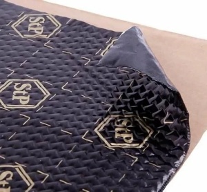 Autó hangszigetelés Prémium STP Fekete-Arany, 2,3 mm, 750x500 mm, Lemez