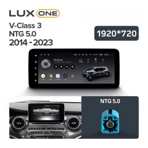 Autós navigáció Teyes Lux One Mercedes-Benz V osztály W447 2014-2023 NTG 5.0 6+128GB 12.3" IPS Octa-Core 2.0 GHz Android 4G DSP Bluetooth 5.1 - Img 3
