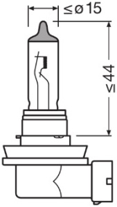 BEC 12V H11 55 W ORIGINAL BLISTER 1 BUC OSRAM - Img 2
