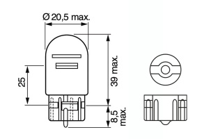 BEC 12V W21/5W 5W / 21W ECO KÉSZLET 10 DB-OS BOSCH - Img 6