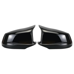BMW 5-ös széria F10 2010-2013, 6-os széria 2009-2013 modellekkel kompatibilis tükörborítások, fényes fekete M Design, rögzítőelemmel - Img 7
