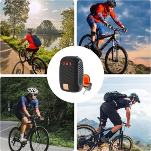 BoxA Bluetooth portabilA cu radio, slot pentru card de memorie, USB AUX si suport pentru bicicleta, motocicleta, negru - Img 8