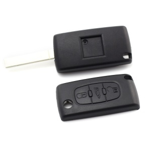 Citroen / Peugeot 307 - Carcasa tip cheie briceag cu 3 butoane, lama VA2-SH3, fara suport baterie, buton portbagaj - Img 3