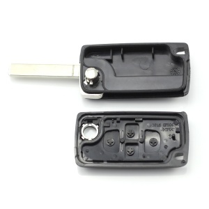Citroen / Peugeot - Carcasa tip cheie briceag cu 4 butoane, fara suport baterie, model VA2-SH4 - Img 2