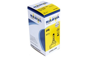 FÉNYSZÓRÓ IZZÓ H11 12V 55W HOSSZÚ ÉLETTARTAMÚ NARVA