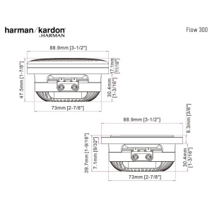 FLOW300S DIFUZOARE MEDII DE 3'' HARMAN KARDON, 60W RMS - Img 2