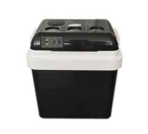 Geanta frigorifica electrica multifunctionala cu functie de incalzire pentru rulota auto, 24L, 12V/220V
