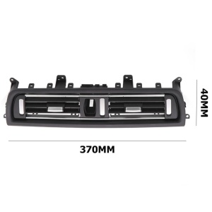 Grila Centrala Bord Ventilatie compatibil BMW Seria 5 F10 F11 2010-2017 Negru cu crom - Img 2