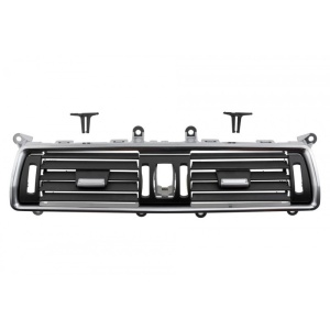 Grila ventilatie centrala compatibil BMW Seria 5GT F07 2009-2015, culoare crom negru - Img 2