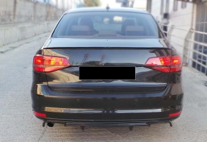 Hátsó lökhárító toldás, kompatibilis a VW Jetta Mk6 VI 2014-2018-as modellel, fényes fekete - Img 5