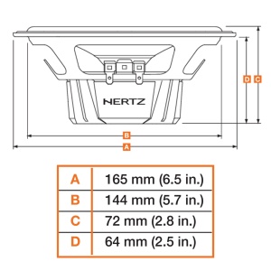 Hertz Dieci DCX 165.3 autós hangszórók, 2-utas koaxiális szett, 165 mm, 60 W RMS, 4Ω, 2 hangszóró - Img 4