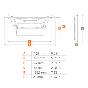 Hertz Mille Pro MP 165.3 autós hangszórók, komponens szett, 165 mm, 90 W RMS, 4Ω, 2 hangszóró - Img 5