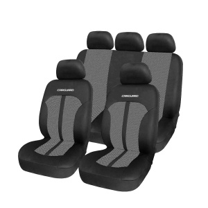 Huse universale premium pentru scaune auto gri+negru